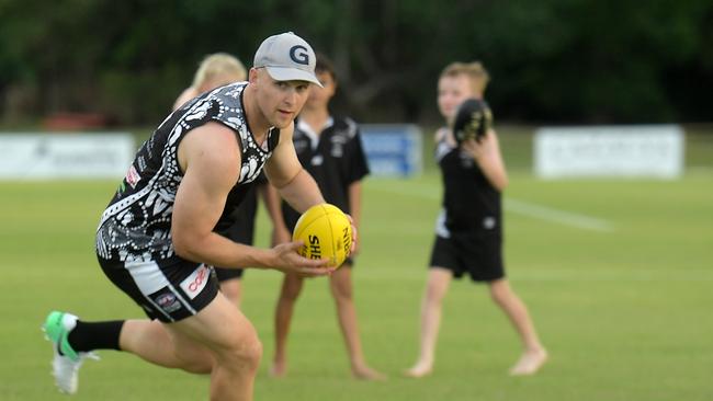 Gary Ablett Jr will face St Mary’s in the black and white of Palmerston from 7pm on Friday. Picture: (A)manda Parkinson