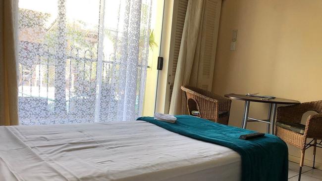 Anton Gerard Straatman, 59, encouraged girls to come back with him to a Crystal Garden Resort on James St, where rooms are advertised for $71 per night. Picture: Supplied.