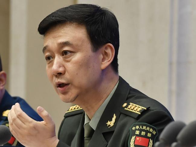 Chinese National Defence Ministry spokesman Wu Qian. Picture: Kyodo News Stills via Getty Images