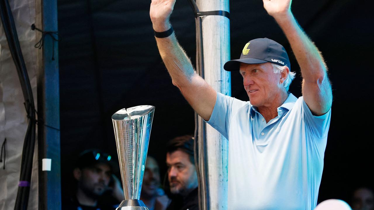 The 2024 LIV schedule has been released and Greg Norman is bullish about the league’s future. Picture: Cliff Hawkins/Getty Images/AFP