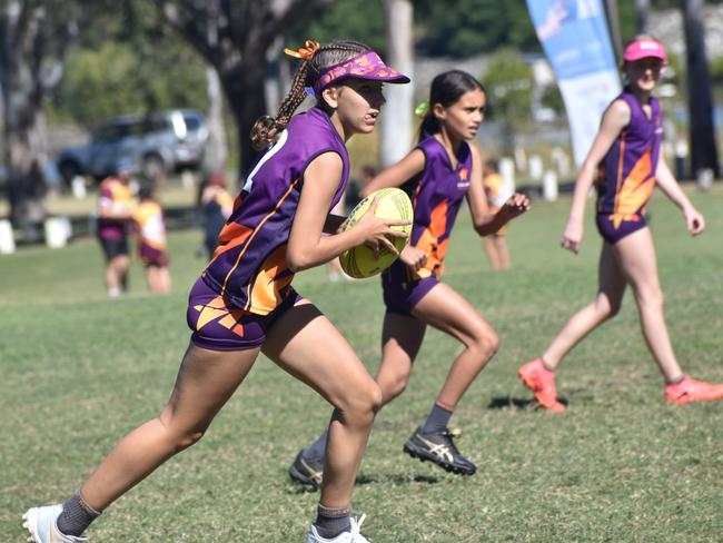 Queensland Representative School Sport state 10-12 years touch championships, Sunshine Coast versus South Coast at Cyril Connell Fields, Rockhampton, on June 7, 2024.