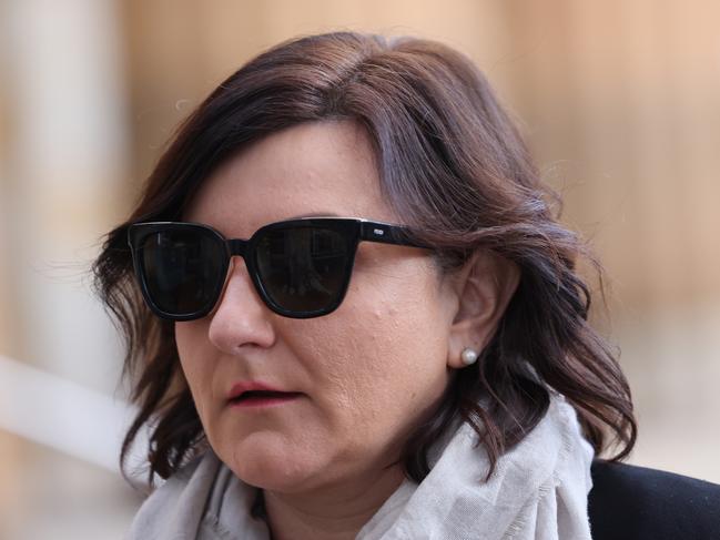 Georgina Vasilevski outside the Adelaide Magistrates court. Picture: NCA NewsWire / David Mariuz