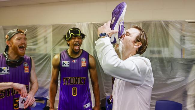 Chase Buford after Sydney’s NBL Grand Final triumph.