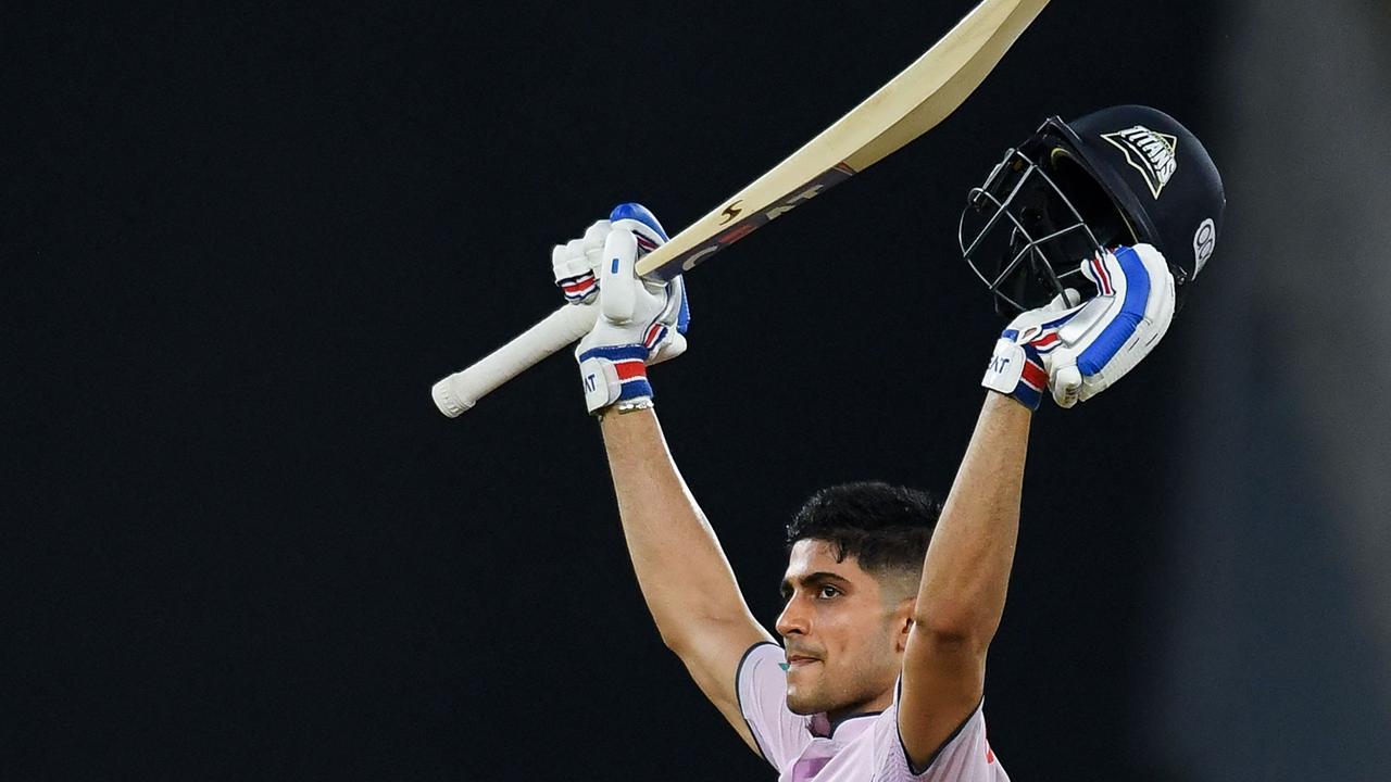 Shubman Gill scored his maiden IPL century. (Photo by INDRANIL MUKHERJEE / AFP)