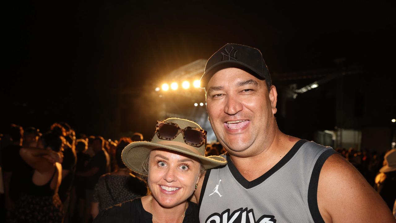 Hayley Allan and Bob Allan at the Lookout Festival 2024 at Broadwater Parklands for Gold Coast at Large. Picture: Portia Large