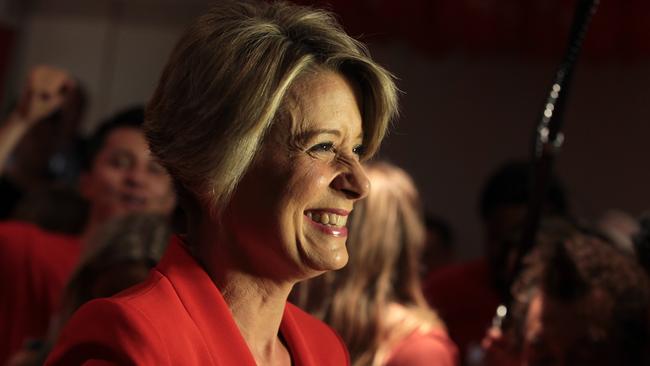 Labor's candidate Kristina Keneally reacts as she accepts defeat against John Alexander for the seat of Bennelong. Picture: AAP