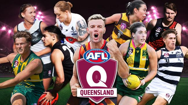 QAFL and QAFLW most x-factor filled players. Pictures: Craig Slaney Sports Photography, Aussie Active and Highflyer Images.