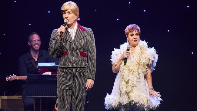 Adelaide Tonight with Bob Downe and Willsy (Anne Wills). Picture: Claudio Raschella