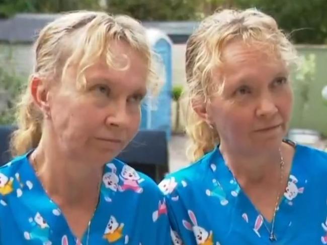 The twins gave a unique interview that quickly went viral. Picture: 7NEWS QLD