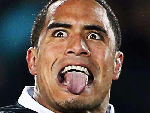 (FILES) -- This file picture taken on September 14, 2013 shows Aaron Smith of New Zealand (C) and his teammates perform the "haka" during the Rugby Championship Test rugby union match between the New Zealand All Blacks and South Africa Springboks at Eden Park in Auckland. New Zealand's pre-match haka may be one of sports most famous rituals and often claimed to intimidate opposing sides, but now its benefits to the All Blacks are being questioned. Their reputation for being slow starters from the kick off has led to suggestions they are emotionally drained from performing the iconic haka, a traditional war dance once performed by the indigenous Maori before battle. AFP PHOTO / MICHAEL BRADLEY