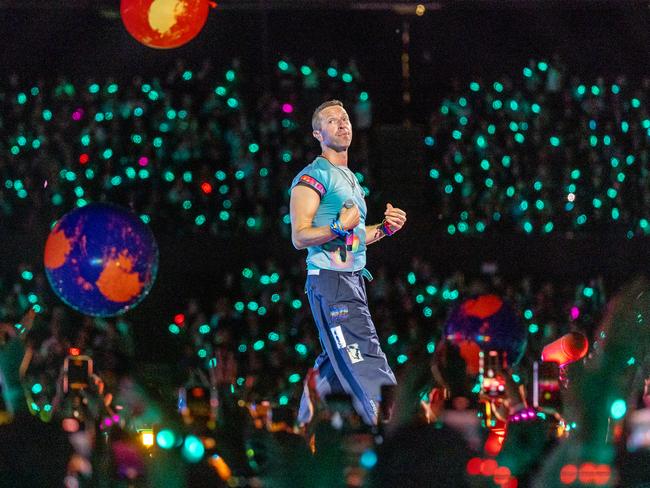 Coldplay proved they’re masters of the stadium show. Picture: Jake Nowakowski