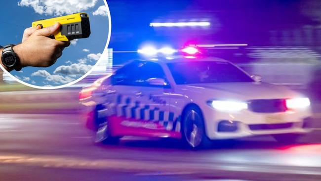 It’s alleged Walker was tasered when he approached police armed with a knife after a car chase.