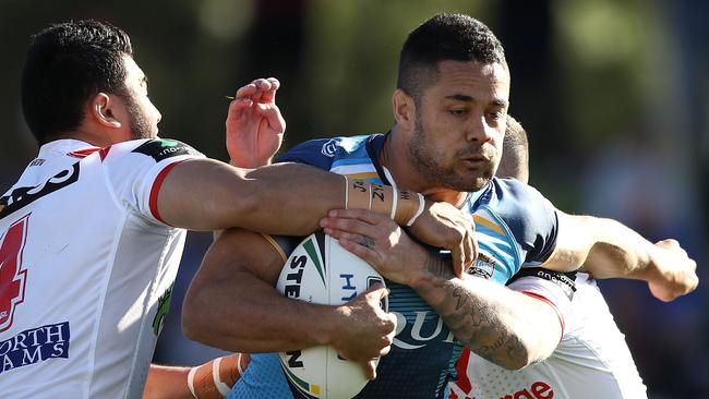 Jarryd Hayne in action for the Titans.