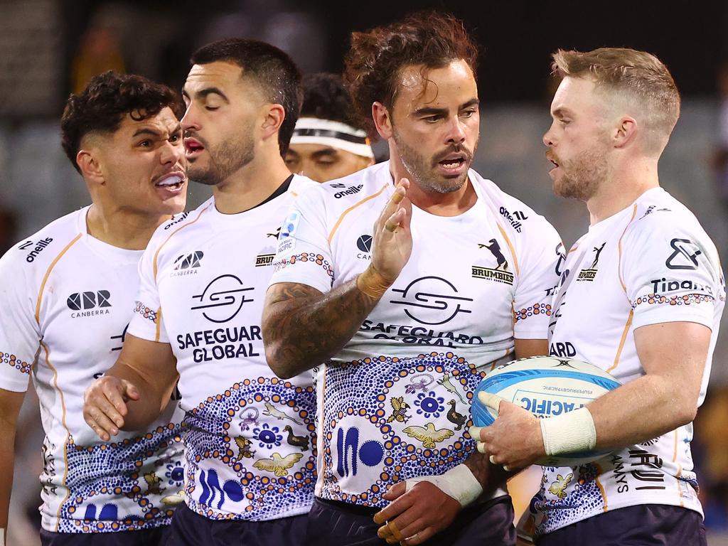 The Brumbies could know their finals fate before kick-off in their quarter final against the Hurricanes. Picture: Getty Images