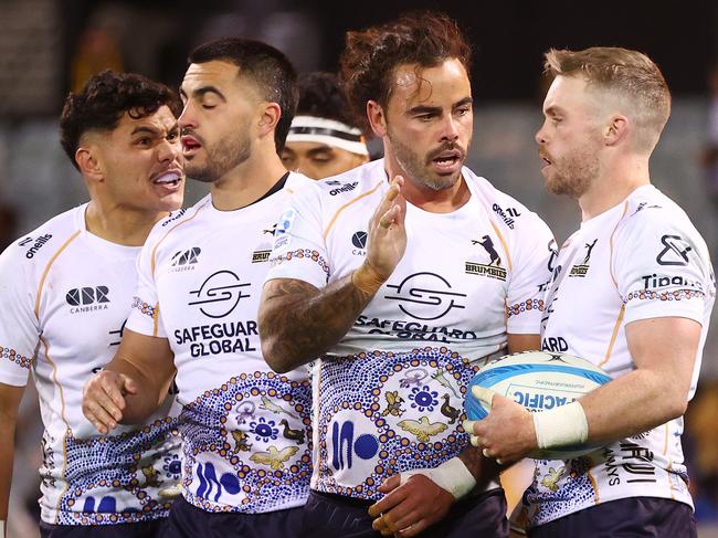 The Brumbies could know their finals fate before kick-off in their quarter final against the Hurricanes. Picture: Getty Images