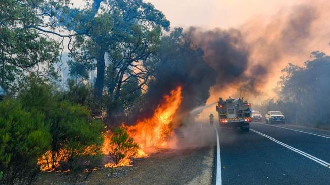 El Ninos can increase the risk of bushfires ‘spreading rapidly’. Picture: Supplied by DFES via Incident Photographer Morten Boe via NCA NewsWire