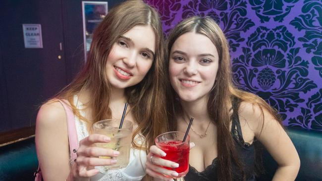 Jasmine Causer, Skyla Fatooros at Cocktails. Picture:  Lucas Linck