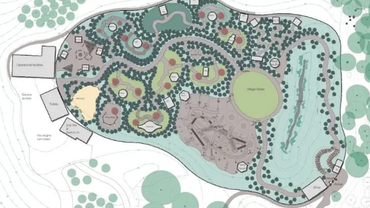 Lilidorei will have huge slides and nine clan houses with magical creatures. Picture: Lilidorei