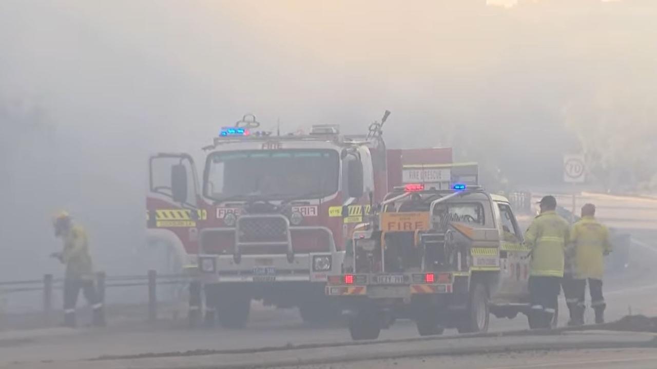 More than 80 firefighters were called in to help control the blaze. Picture: Nine News