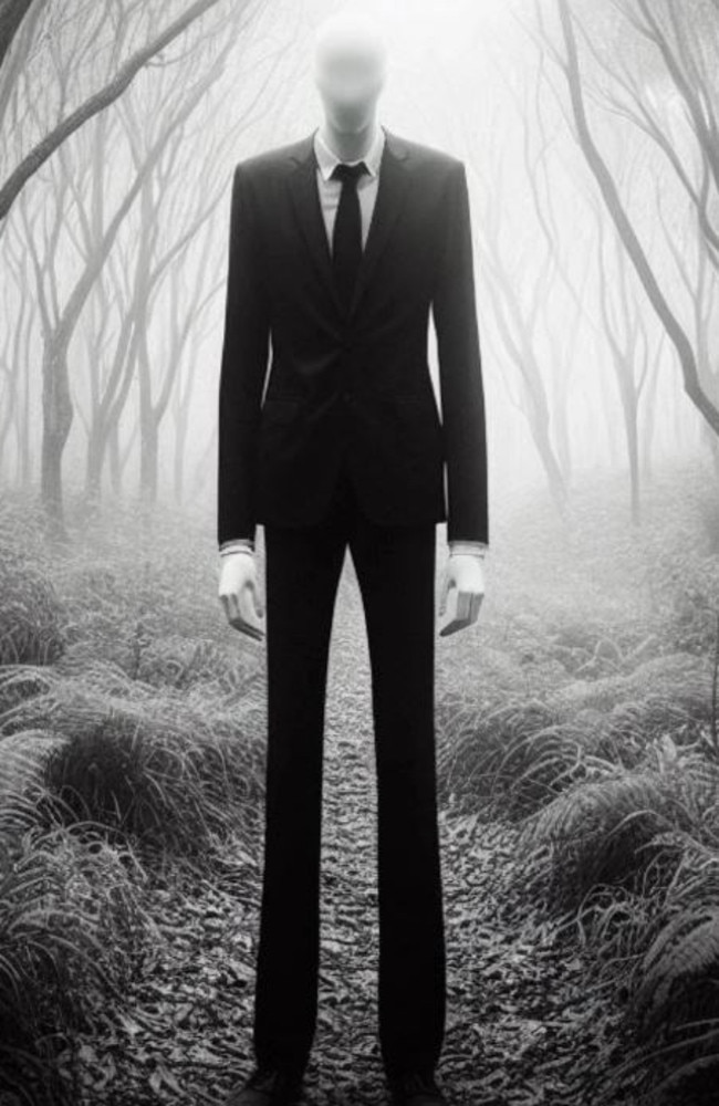 Slender Man is a fictional horror character. Picture: Supplied