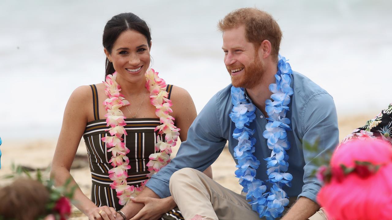 The couple in Bondi during their 2018 tour of Australia. Picture: Chris Jackson-Pool/Getty Images