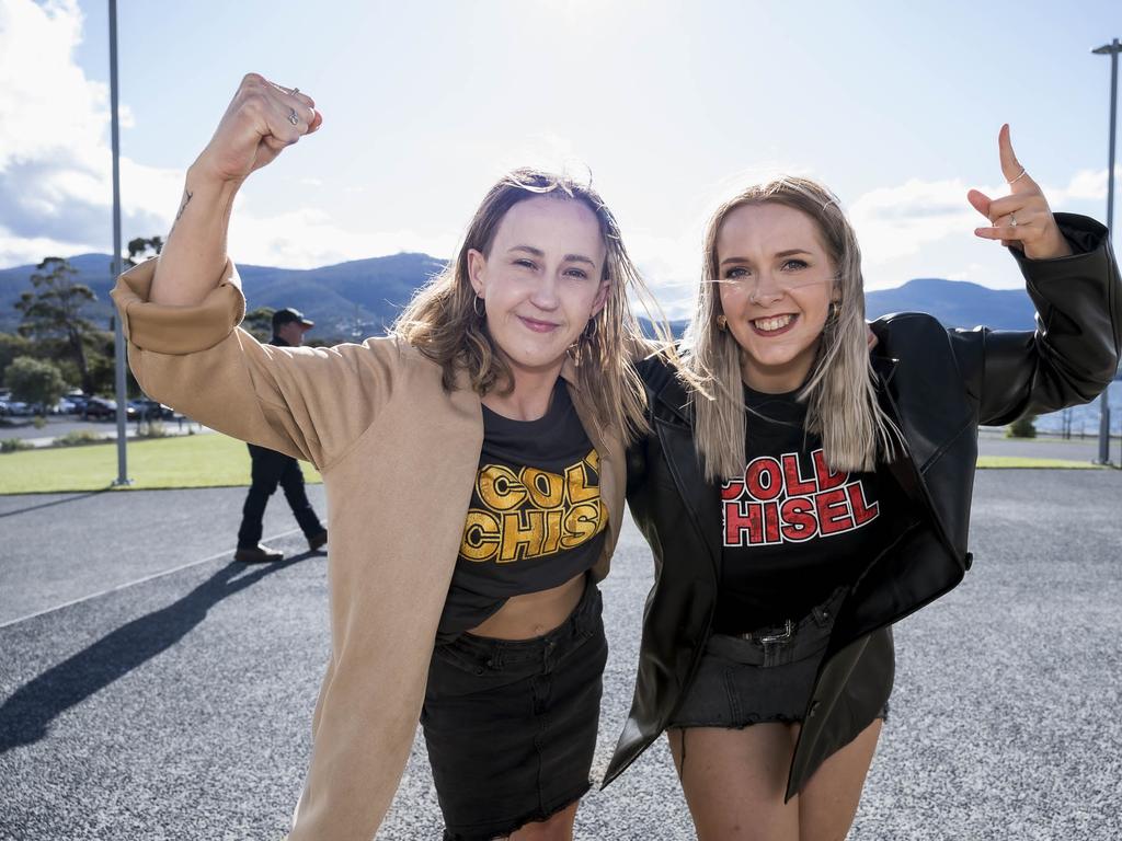 Cold Chisel The Big Five-0 tour - Jessica Overend and Chloe Ryman. Picture: Caroline Tan