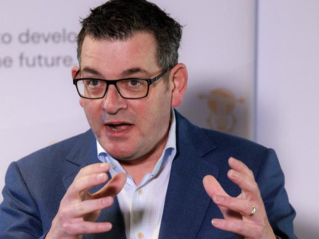 MELBOURNE, AUSTRALIA - NewsWire Photos JULY 6, 2022:  Premier Daniel Andrews speaking at a press conference at Monash University. Picture: NCA NewsWire / David Geraghty