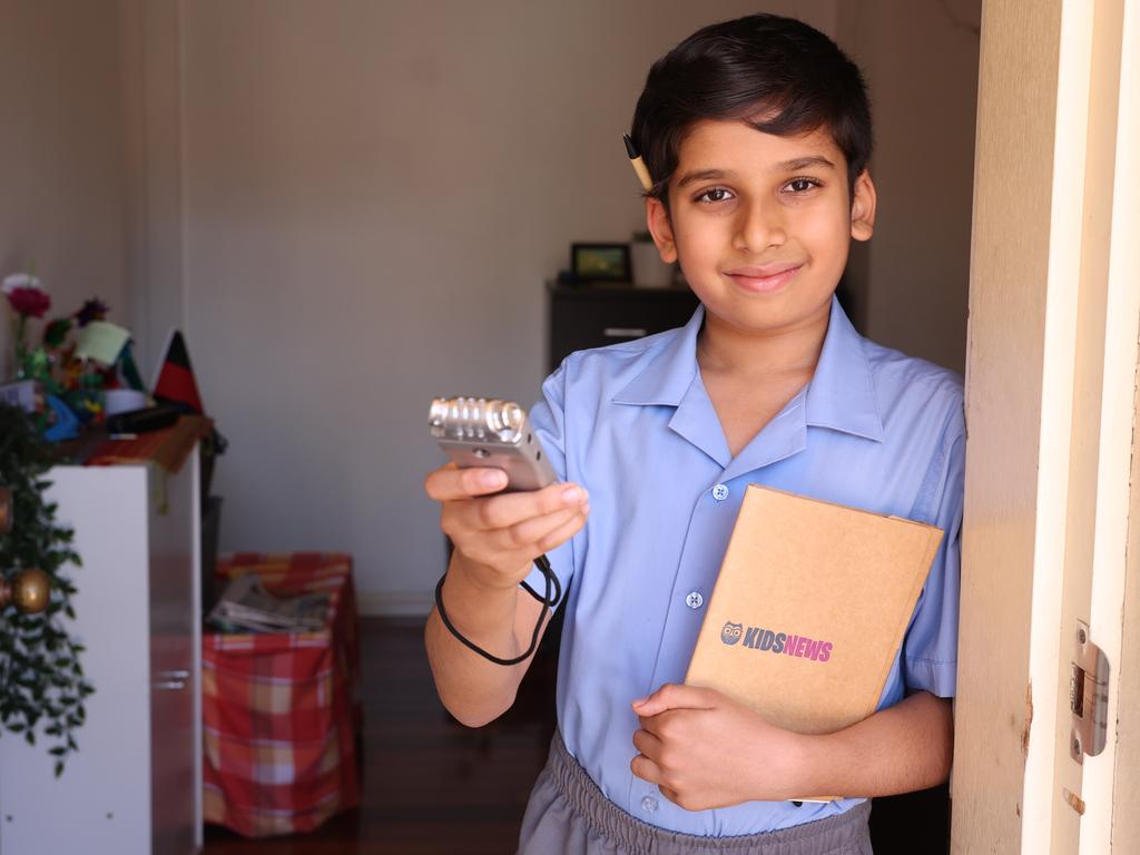 The inaugural Junior Journalist of the Year (Primary) is Adit Garg, who was a category winner in the competition’s first year. Picture: Rohan Kelly