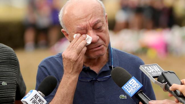 18/01/2019: Saeed Maasarwe, father of murdered girl Aiia Maasarwe visits the site of the crime, near La Trobe University, north of Melbourne. Stuart McEvoy/The Australian.