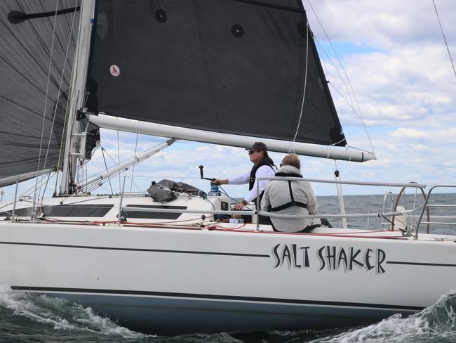 The mates on board the Salt Shaker yacht. Picture: CYCA