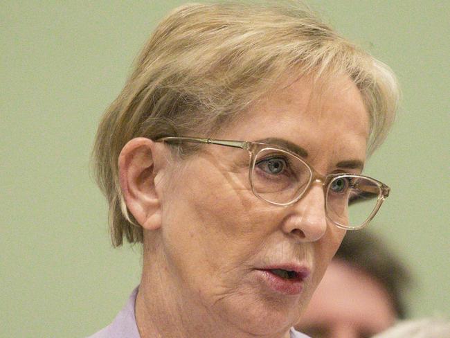 BRISBANE, AUSTRALIA. NewsWire Photos. MAY 23, 2024. The Member for Mudgeeraba Ros Bates MP during Question Time at Queensland Parliament.Picture: NewsWire/ Glenn Campbell