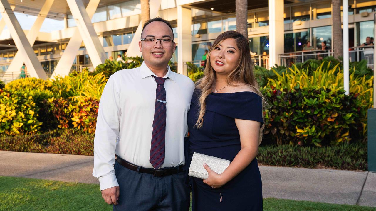 Kobi Javier &amp; Cindy Ku at the NT Young Achiever Awards. Picture: Pema Tamang Pakhrin