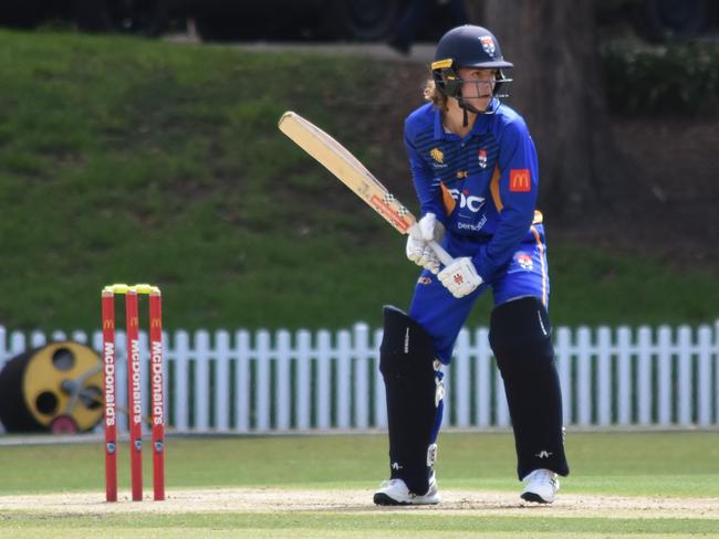 Archie O'Hara. Picture: Sean Teuma. AW Green Shield round two. Sydney University vs Bankstown at Sydney Uni No 1 Oval, 19 December 2024