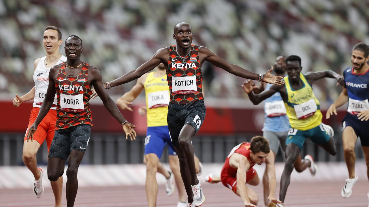Peter Bol finished just outside the medals in Tokyo. Picture: Alex Coppel