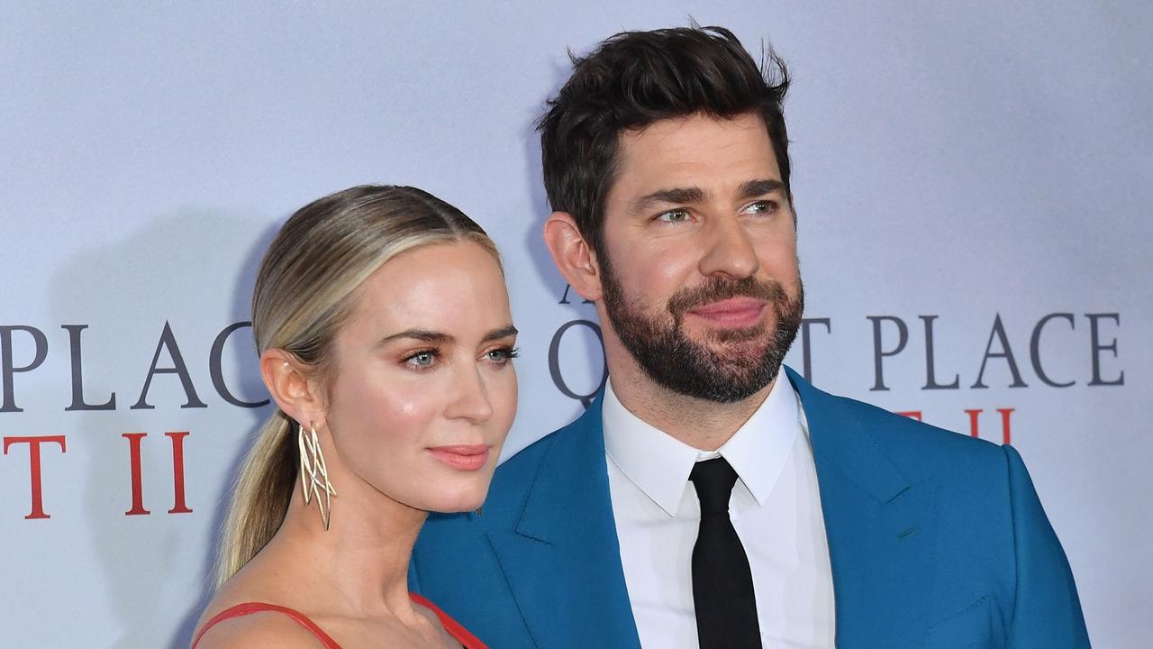 Emily Blunt and husband John Krasinski are heading to Australia for the summer. Picture: Angela Weiss / AFP