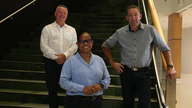 Member for Cairns Michael Healy, Member for Cook Cynthia Lui and Member for Barron River Craig Crawford will face stiff opposition from the LNP, minor party candidates and independents at the ballot box next month. Picture: Brendan Radke