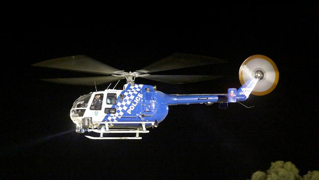 The Polair chopper was called in after a man tried to outrun police. He was later found stuck in a swamp. Image: file - MARC ROBERTSON