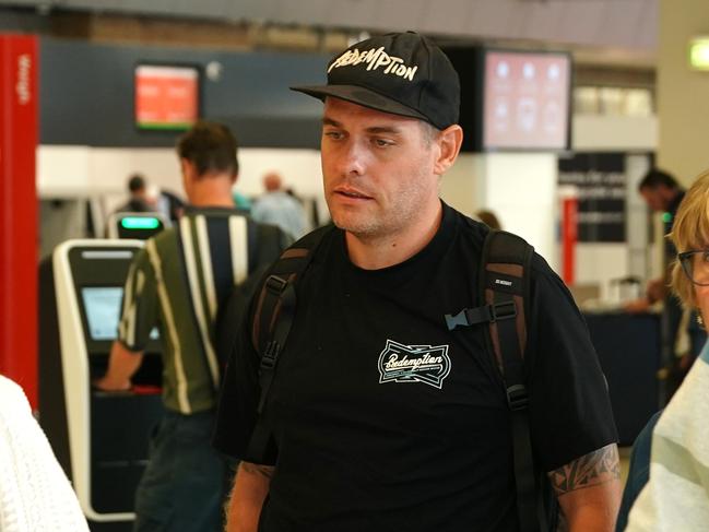 MELBOURNE, AUSTRALIA. NewsWire Photos. 20th DECEMBER 2024. Matthew Norman is seen arriving in Melbourne after spending over 20 years at the infamous Kerobokan Prison in Bali on Friday 20 December 2024. Photo: NewsWire/ Luis Enrique Ascui