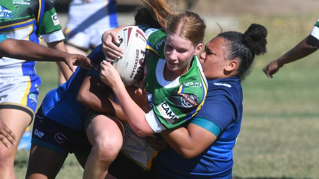 North Queensland U17 girls rugby League Championships. Townsville against Far North Queensland. Townsville's Sally Frohloff. Picture: Evan Morgan