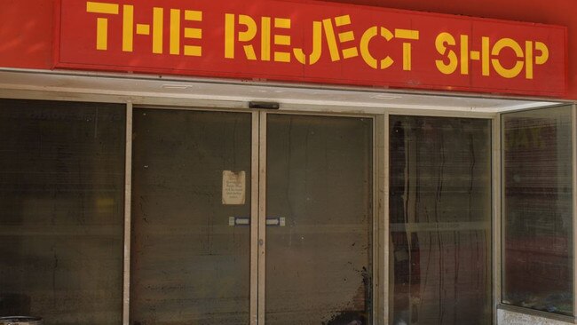 The Reject Shop in Mary Street, Gympie after the floods. Photo: Elizabeth Neil