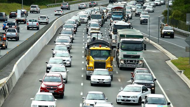 There is traffic chaos on the M1 this morning Photo: David Clark