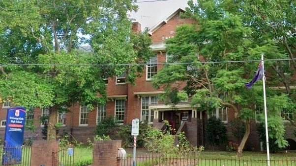 St George Girls High School was the top performing school in the St George and Sutherland Shire areas. Picture: Google Maps