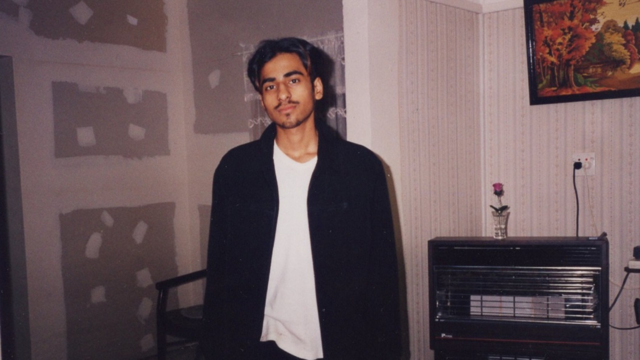 Ahmed pictured in his early 20s during his Pizza Hut days.