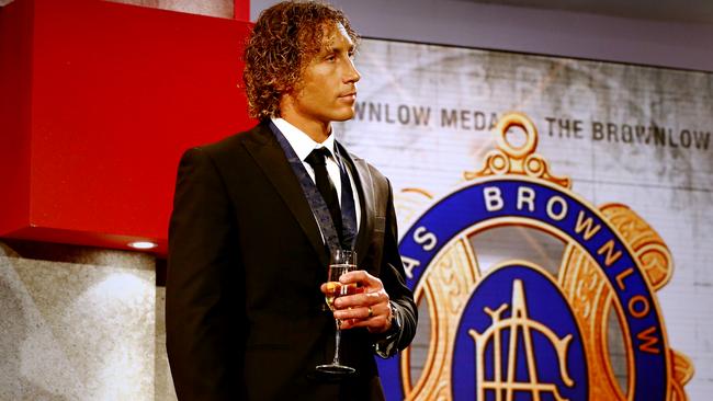 Matthew Priddis was the first former rookie to win a Brownlow Medal. Picture: Wayne Ludbey