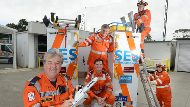 Liberals promise new HQ for Chelsea SES l to r: Phil Wall, Ron Fitch, Richard Jenner, Michael Vatta and Tracy Meagher Picture: Susan Windmiller