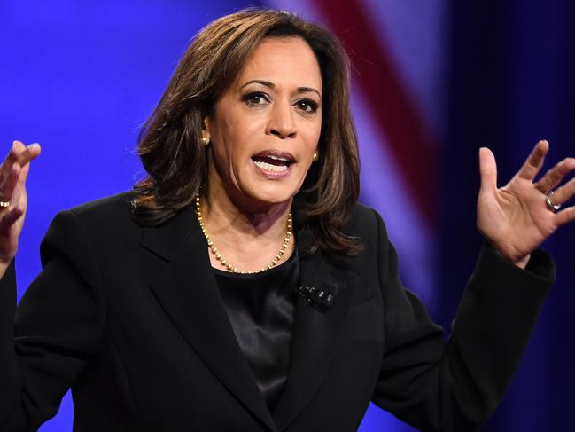 Kamala Harris is a former prosecutor. Picture: AFP