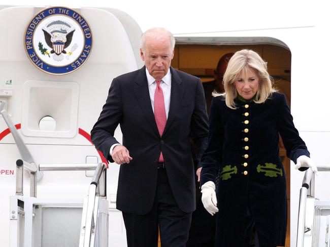 Even in 2015, Jill Biden was dressing like a future First Lady. Picture: AFP