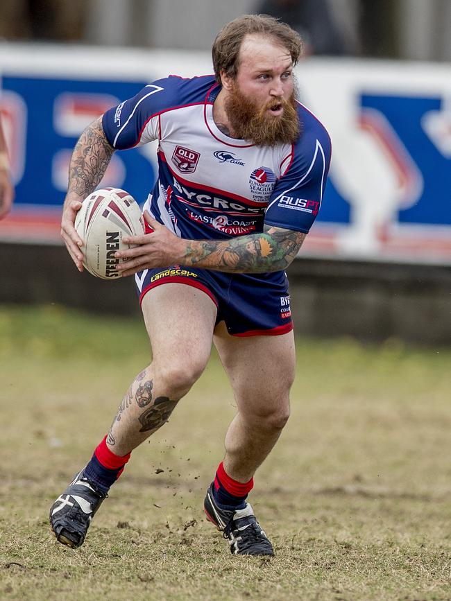 Rugby League Gold Coast semi-final between Runaway Bay and Tweed Heads at Bycroft Oval, Runaway Bay, on Sunday. Runaway Bay's Jamie Anderson . Picture: Jerad Wiliams