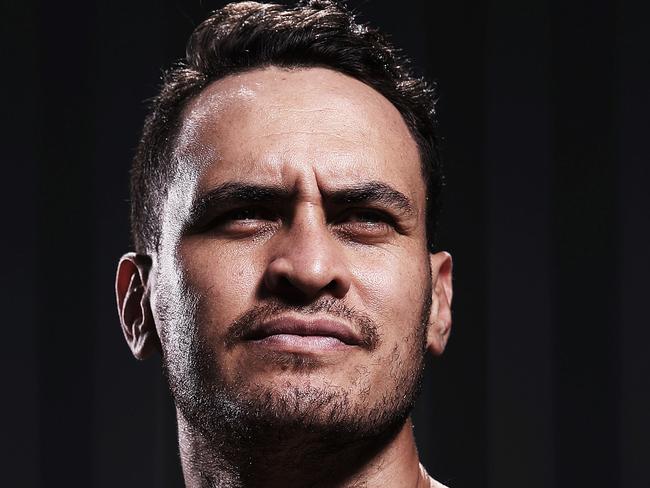 Portrait of Brad Takairangi of the Parramatta Eels who will come against Latrell Mitchell in their Friday night clash against the Roosters. Picture. Phil Hillyard