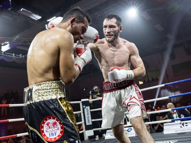 Bakhram Murtazaliev is ready to go on the offensive against Tim Tszyu. Picture: Hannes P. Albert/Getty Images